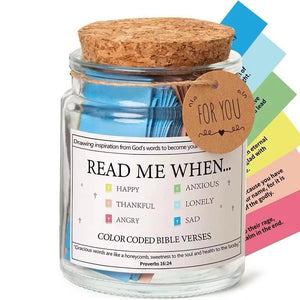 Bible Verse Jar | Faith Filled Affirmations | Verses for Hope Strength Growth | Reflection Healing Bible Verses and Scriptures